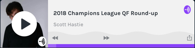 Anchor's embedded podcast player