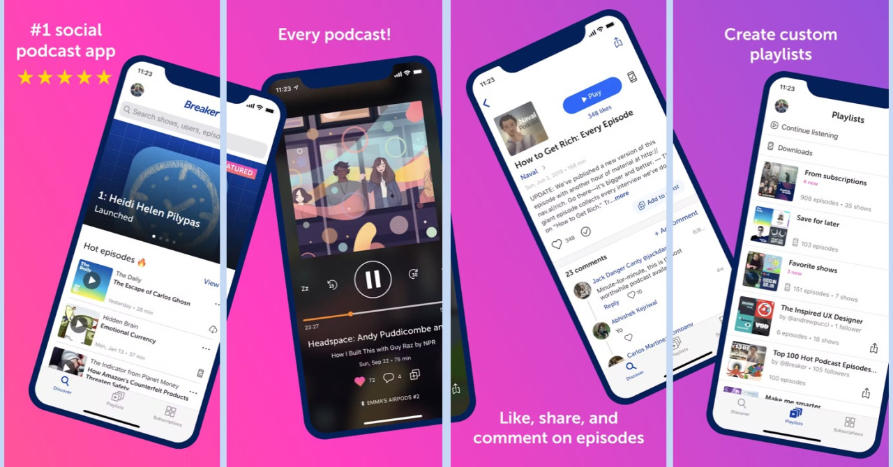 Breaker podcast app
