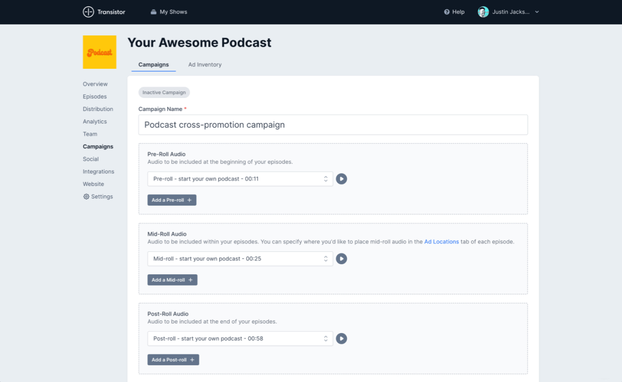 Dynamic Ad Insertion Podcast Campaign