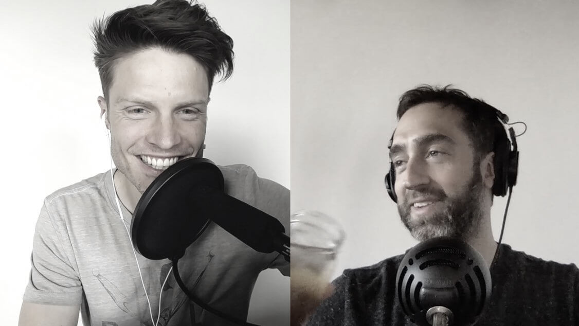 Justin Jackson and Jon Buda – founders of Transistor.fm