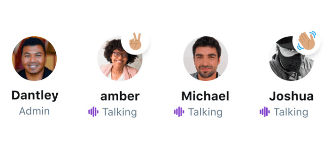 Twitter Spaces live reactions